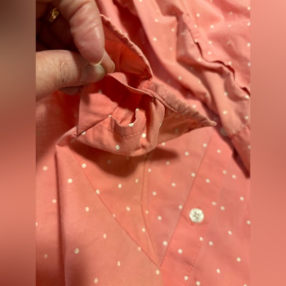 Columbia PFG, Super Bonehead, pink & white polka dot fishing shirt, M - Picture 12 of 15